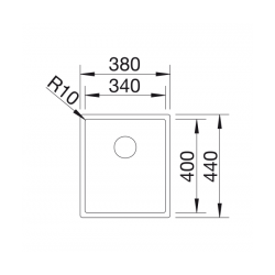 Zlewozmywak Blanco CLARON 340-IF Z KOR. INFINO 521 570